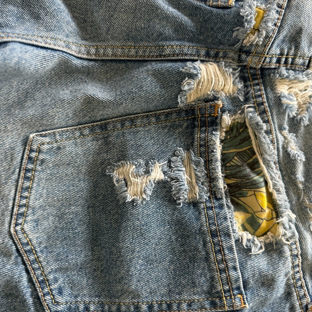 Free people biker Jean short